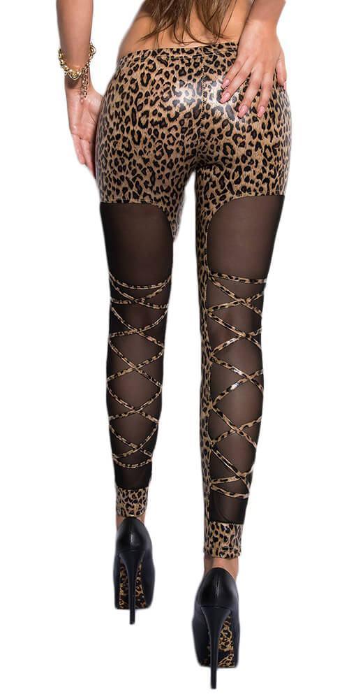 KouCla - Sexy collant - with NetApp LE18257-LEO - E-string.gr