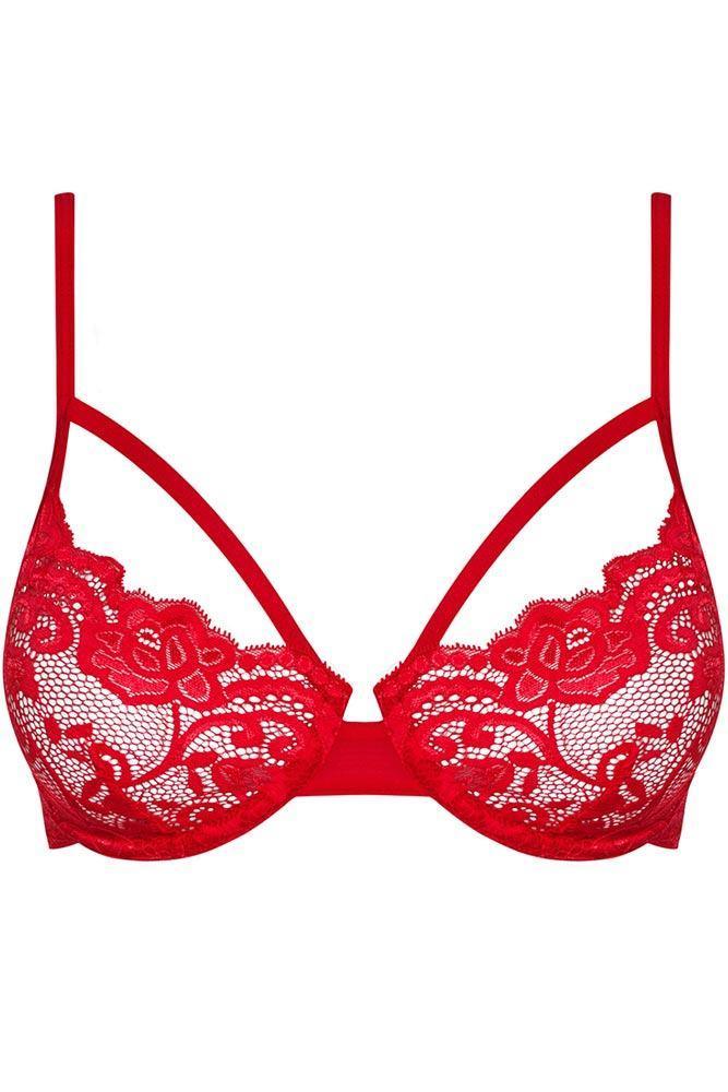 Obsessive - Γυναικείο σουτιέν - Obsessive 829 Bra Κόκκινο OB0412 - E-string.gr