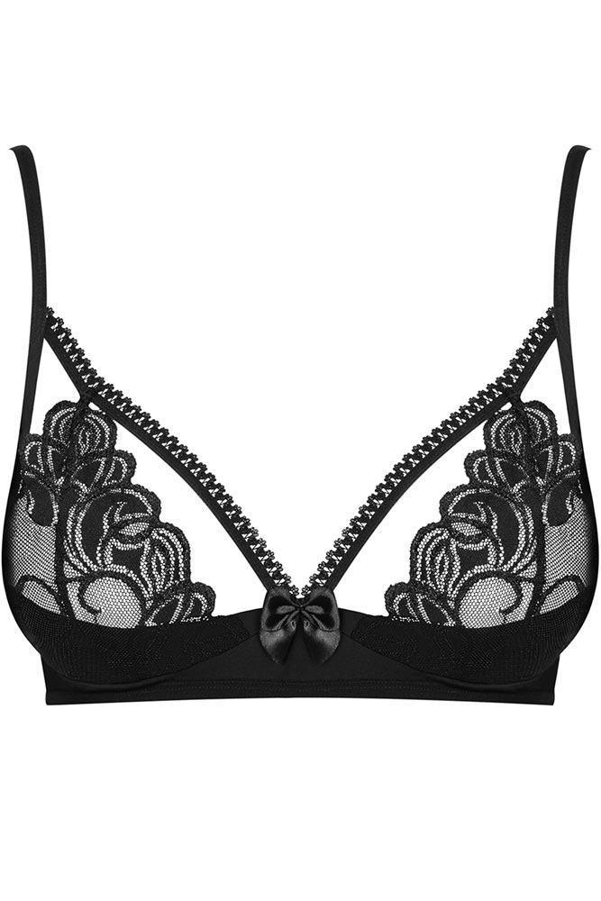 Obsessive - Γυναικείο σουτιέν - Obsessive Wonderia Bra Μαύρο OB0511 - E-string.gr