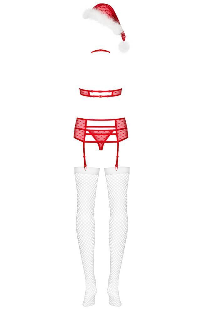 Obsessive - Γυναικεία στολή - Obsessive Santacutie 5 pcs set OB1397 - E-string.gr