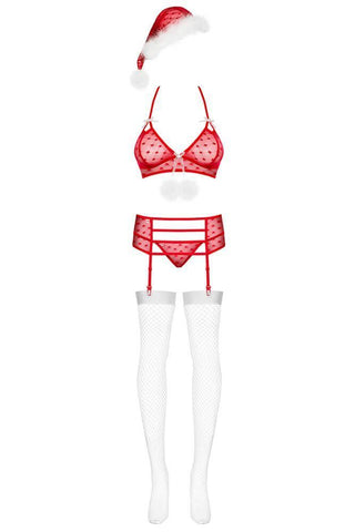 Obsessive - Γυναικεία στολή - Obsessive Santacutie 5 pcs set OB1397 - E-string.gr