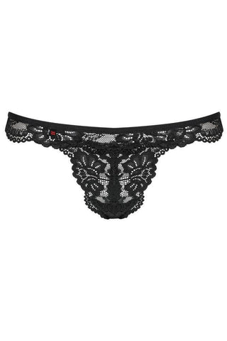 Obsessive - Στρινγκ μεγάλο μέγεθος - Obsessive 810 thong XXL Μαύρο OB5561 - E-string.gr