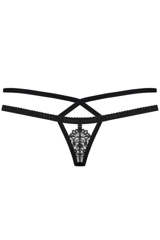 Obsessive - Εσώρουχο τριγωνάκι - Obsessive 838 thong Μαύρο OB2447 - E-string.gr