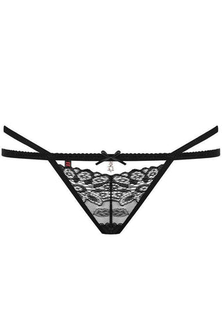 Obsessive - Εσώρουχο τριγωνάκι - Obsessive 838 thong Μαύρο OB2447 - E-string.gr
