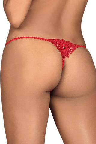 Obsessive - Γυναικείο εσώρουχο - Obssesive Hetea thong Κόκκινο OB4397 - E-string.gr