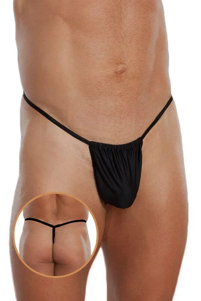 Softland - Ανδρικό εσώρουχο - MICRO THONG BLACK POUCH SFT4470-Black - E-string.gr