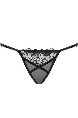 Obsessive - Γυναικείο εσώρουχο - Obssesive Uniquella thong Μαύρο OB1784 - E-string.gr