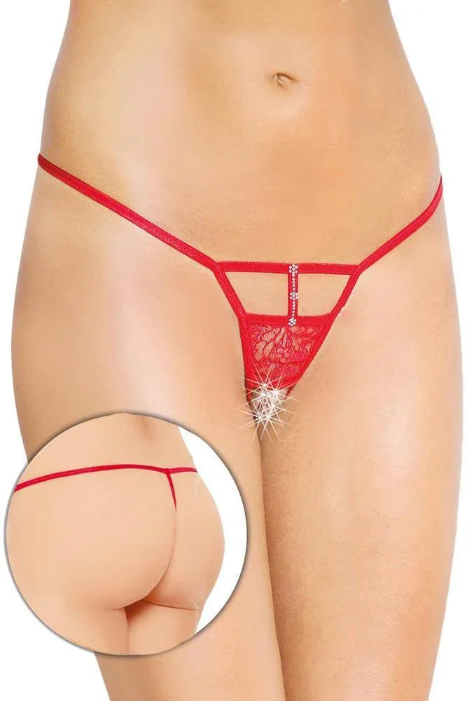 Softland - Γυναικείο εσώρουχο - Red Diamond Thong SFL2461-Red - E-string.gr