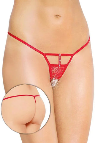 Softland - Γυναικείο εσώρουχο - Red Diamond Thong SFL2461-Red - E-string.gr
