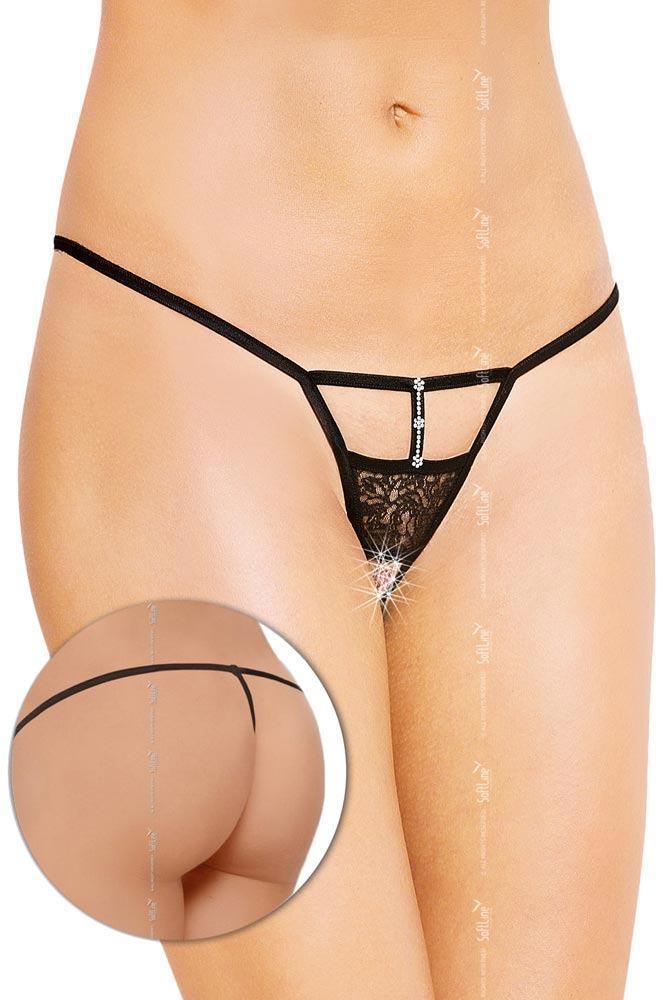 Softland - Γυναικείο Τ Στρινγκ - Black Diamond Thong SFL2461-Black - E-string.gr