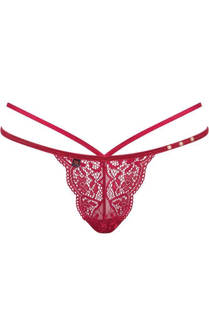 Obsessive - Γυναικείο εσώρουχο - Obssesive Ivetta thong Κόκκινο OB9392 - E-string.gr