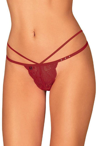 Obsessive - Γυναικείο εσώρουχο - Obssesive Ivetta thong Κόκκινο OB9392 - E-string.gr