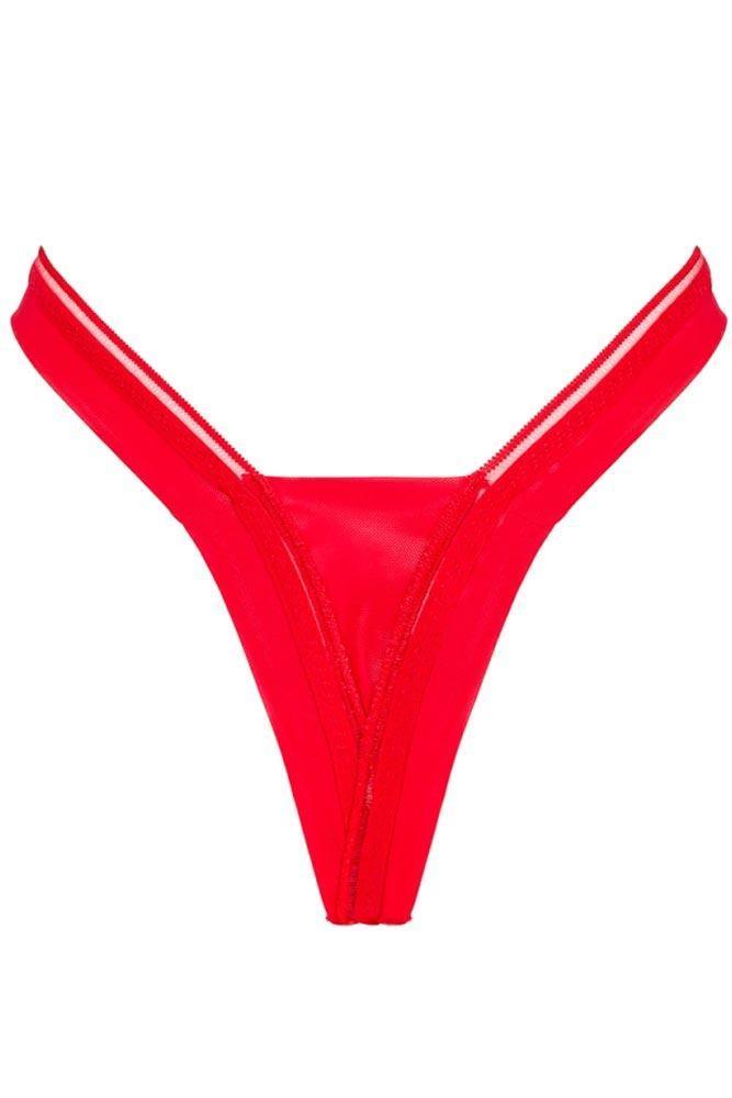 Obsessive - Γυναικείο String - Obssesive Larisya thong Κόκκινο OB6444 - E-string.gr