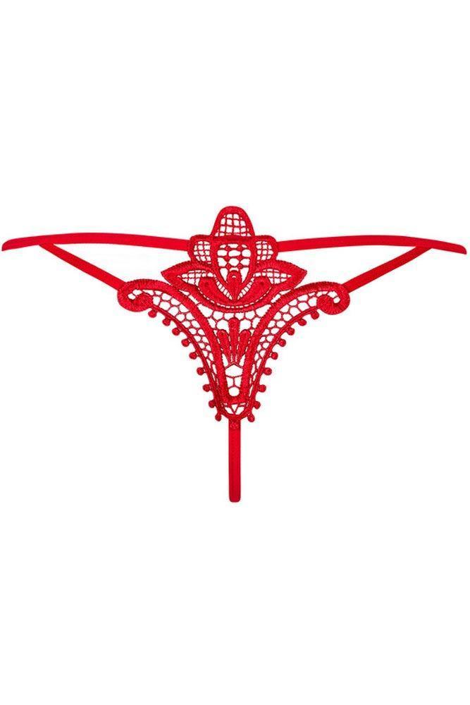 Obsessive - Γυναικείο εσώρουχο - OBSESSIVE LUIZA THONG RED OB6915 - E-string.gr