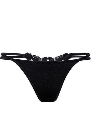 Roza - Εσώρουχο - Roza Agnez String Μαύρο RZ10030 - E-string.gr