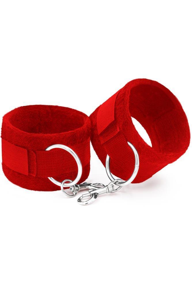 Ouch! - Χειροπέδες - Velcro Handcuffs Κόκκινες S4F03793 - E-string.gr