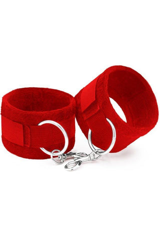 Ouch! - Χειροπέδες - Velcro Handcuffs Κόκκινες S4F03793 - E-string.gr