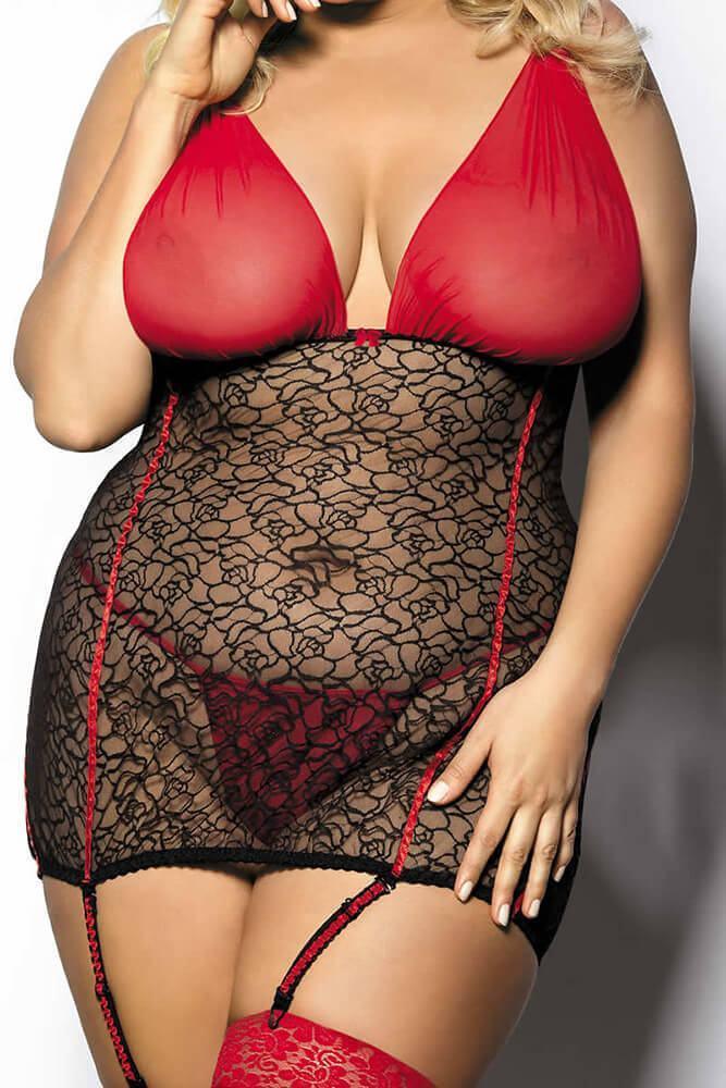 Anais - PLUS SIZE Babydoll - AS Yammy AS10011 - E-string.gr