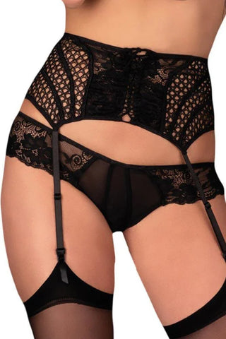 Livco Corsetti - Γυναικεία ζαρτιέρα - Livco Savem Μαύρη LC90277 - E-string.gr