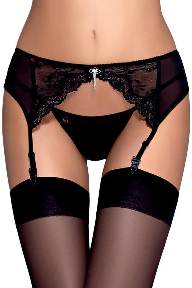 Obsessive - Γυναικεία ζαρτιέρα - Obsessive Charms garter belt and thong OB8720 - E-string.gr